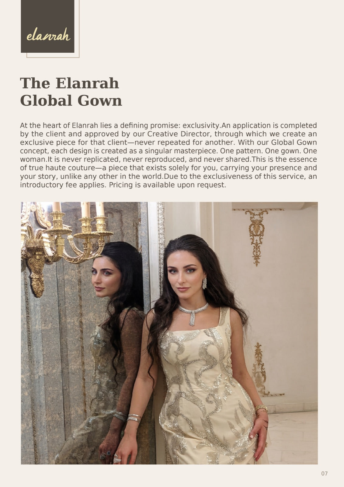 Elanrah catalogue — the Global Gown