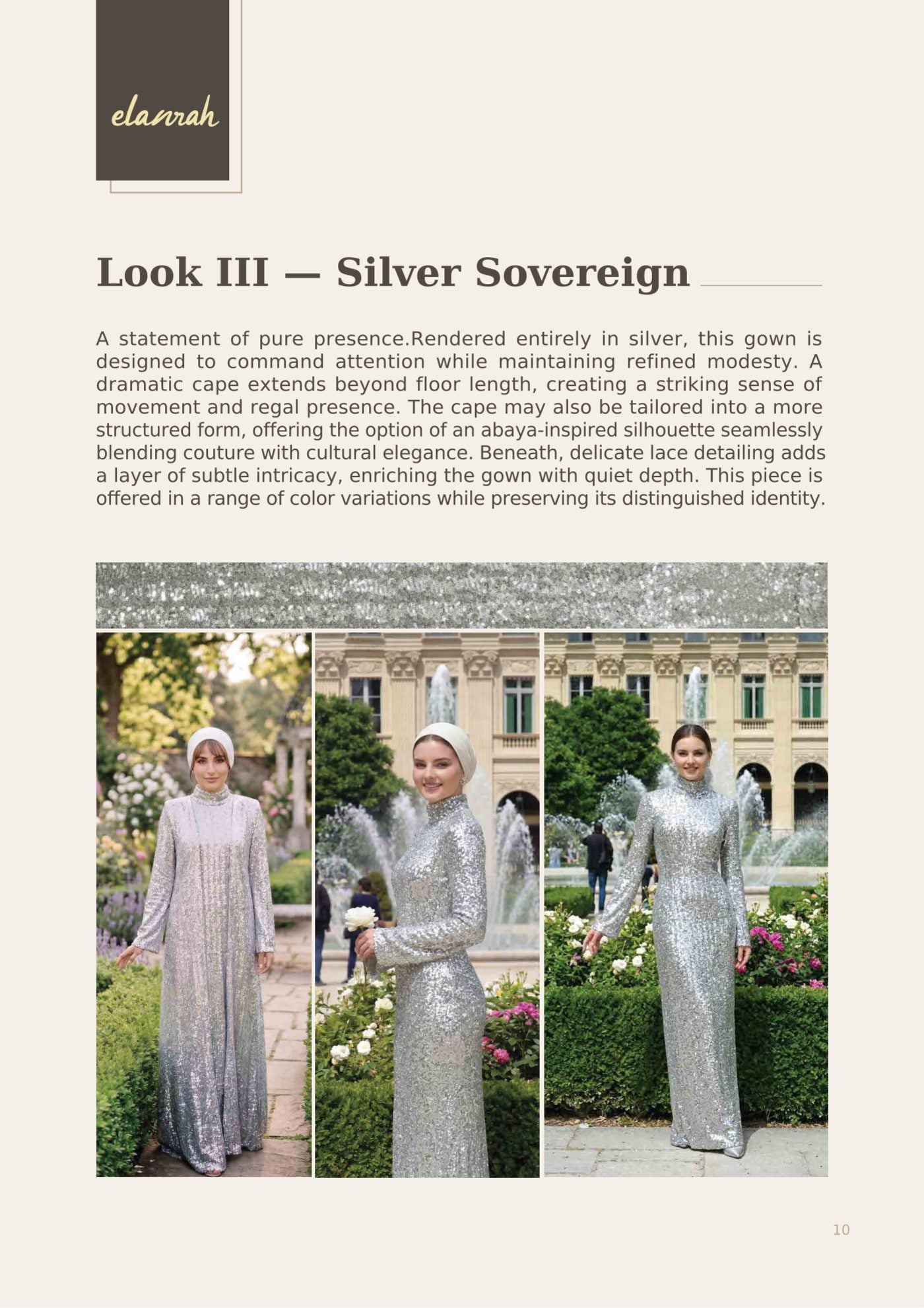 Elanrah catalogue — Look III, Silver Sovereign
