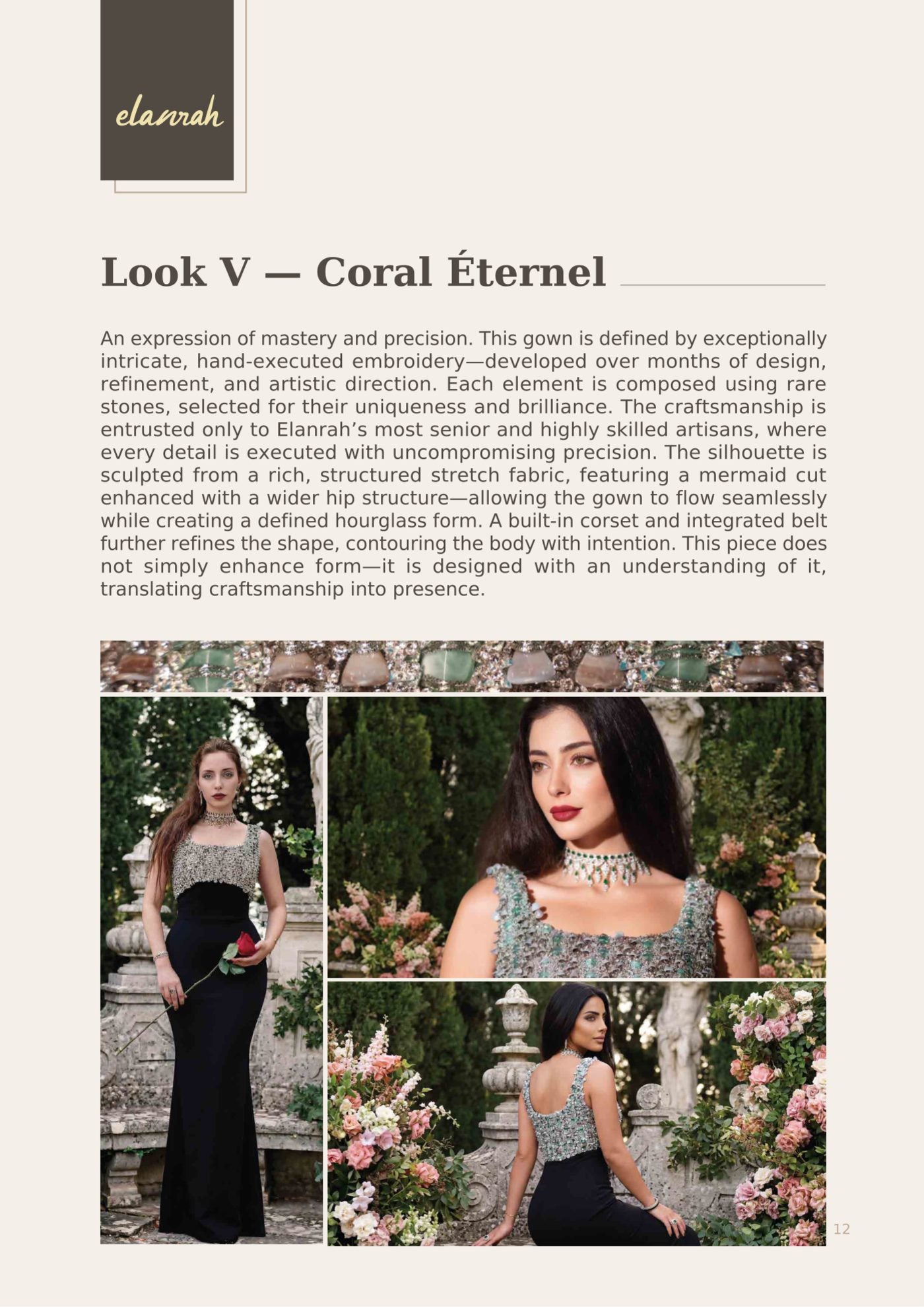 Elanrah catalogue — Look V, Coral Éternel