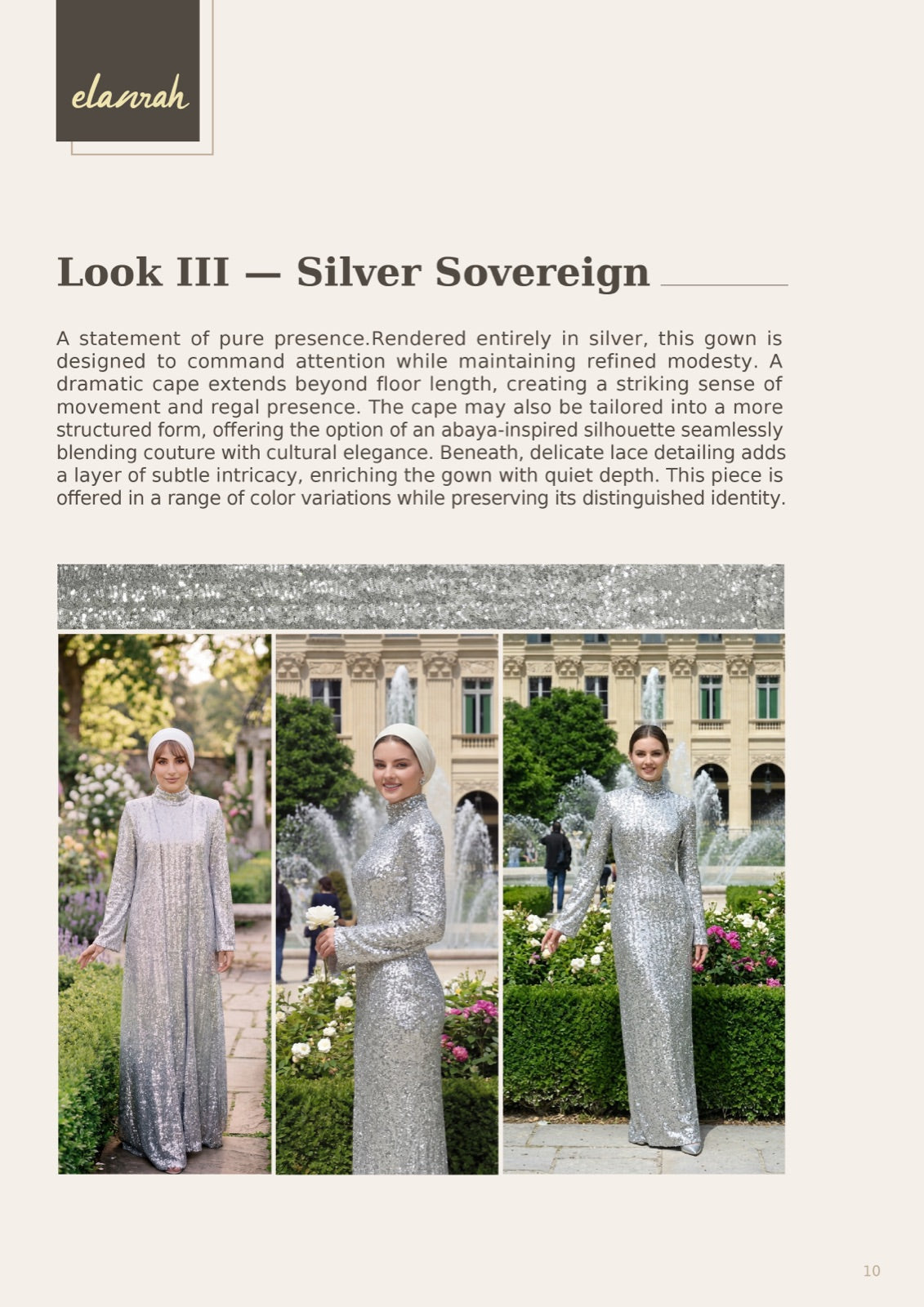 Elanrah catalogue — Look III, Silver Sovereign