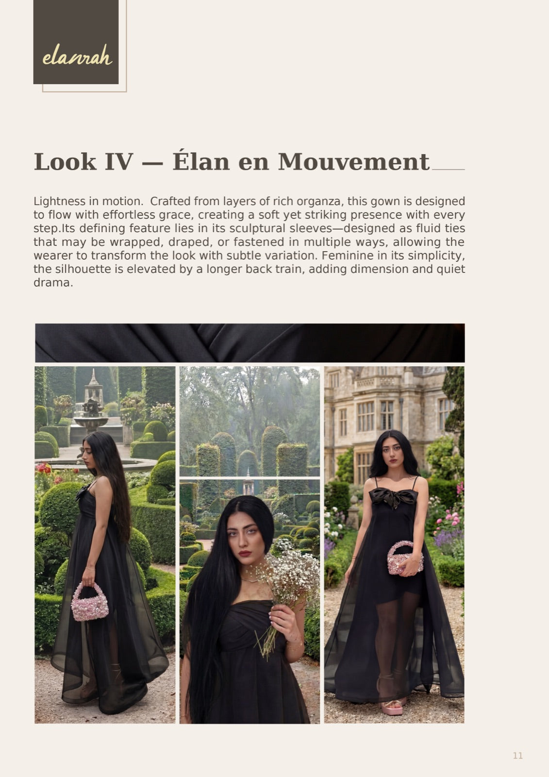 Elanrah catalogue — Look IV, Élan en Mouvement